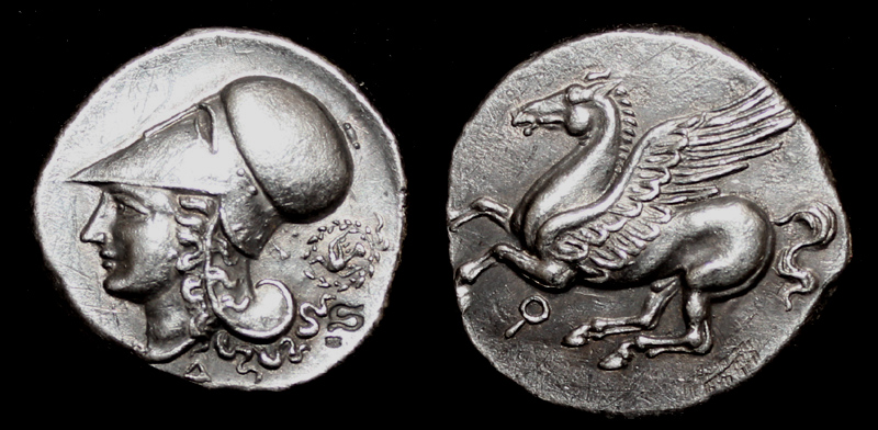 Corinth Stater Greece 400-350 BC fine silver replica coin Corinth Stater Greece 400-350 BC fine silver replica coin